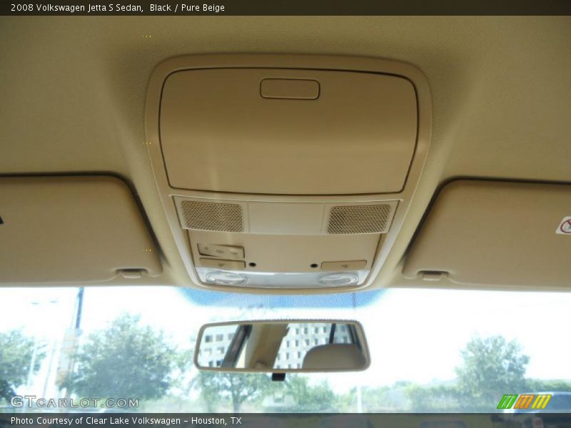 Black / Pure Beige 2008 Volkswagen Jetta S Sedan