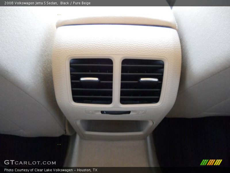 Black / Pure Beige 2008 Volkswagen Jetta S Sedan