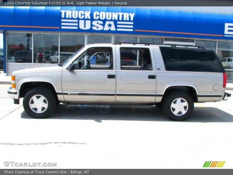 Light Pewter Metallic / Neutral 1999 Chevrolet Suburban K1500 LS 4x4