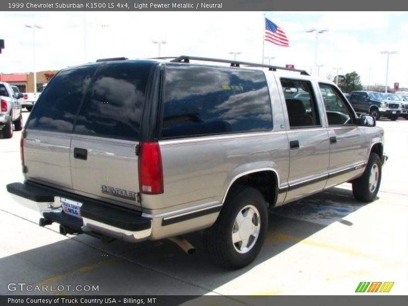 Light Pewter Metallic / Neutral 1999 Chevrolet Suburban K1500 LS 4x4