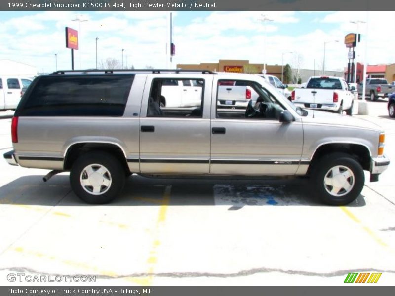 Light Pewter Metallic / Neutral 1999 Chevrolet Suburban K1500 LS 4x4
