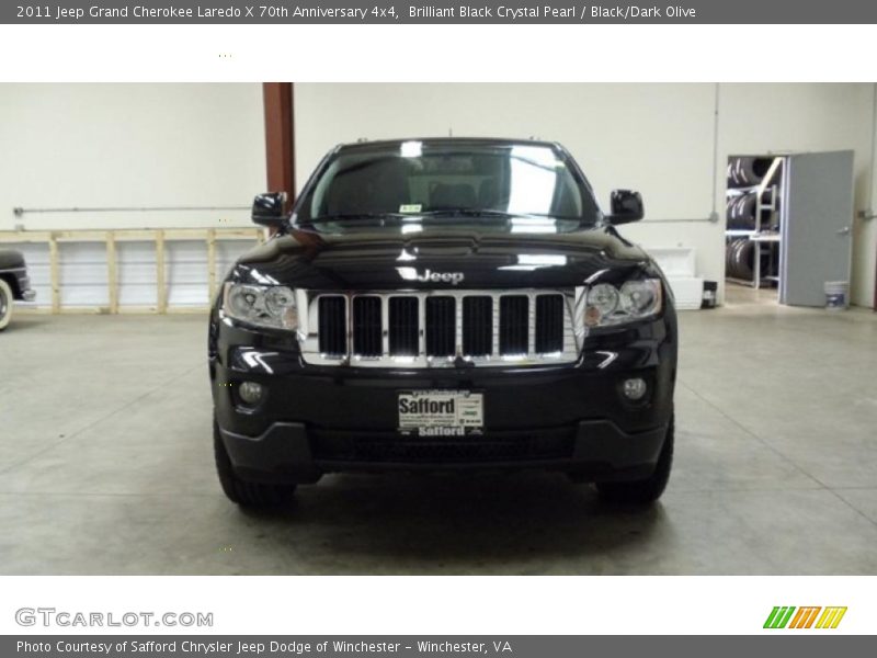 Brilliant Black Crystal Pearl / Black/Dark Olive 2011 Jeep Grand Cherokee Laredo X 70th Anniversary 4x4