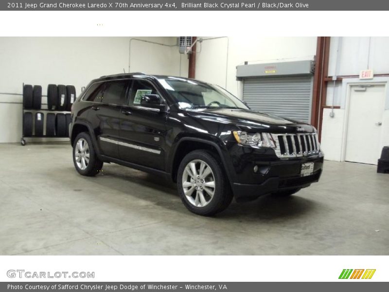 Brilliant Black Crystal Pearl / Black/Dark Olive 2011 Jeep Grand Cherokee Laredo X 70th Anniversary 4x4
