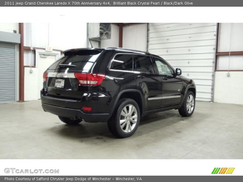 Brilliant Black Crystal Pearl / Black/Dark Olive 2011 Jeep Grand Cherokee Laredo X 70th Anniversary 4x4