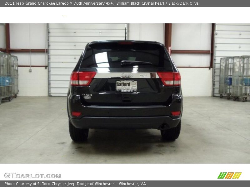Brilliant Black Crystal Pearl / Black/Dark Olive 2011 Jeep Grand Cherokee Laredo X 70th Anniversary 4x4