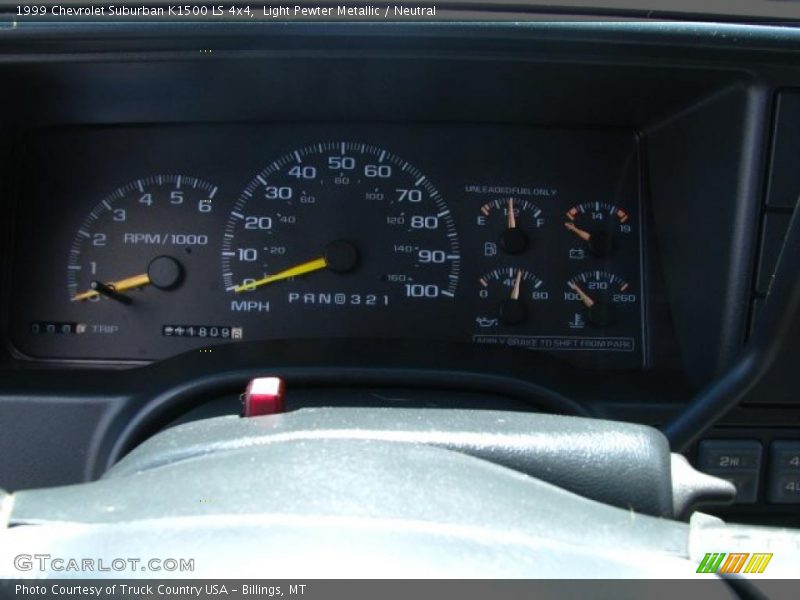 Light Pewter Metallic / Neutral 1999 Chevrolet Suburban K1500 LS 4x4