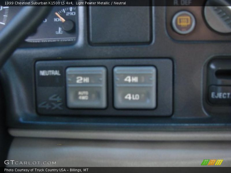 Controls of 1999 Suburban K1500 LS 4x4