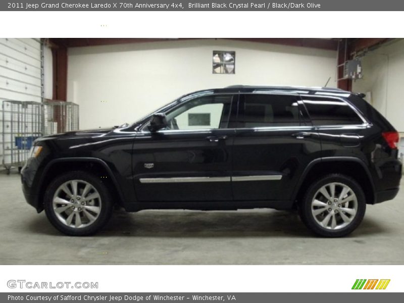 Brilliant Black Crystal Pearl / Black/Dark Olive 2011 Jeep Grand Cherokee Laredo X 70th Anniversary 4x4