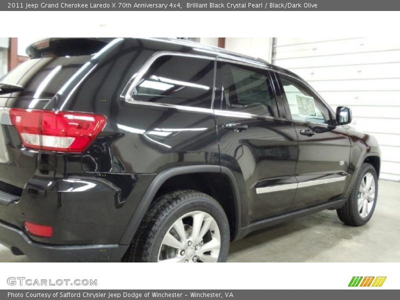 Brilliant Black Crystal Pearl / Black/Dark Olive 2011 Jeep Grand Cherokee Laredo X 70th Anniversary 4x4