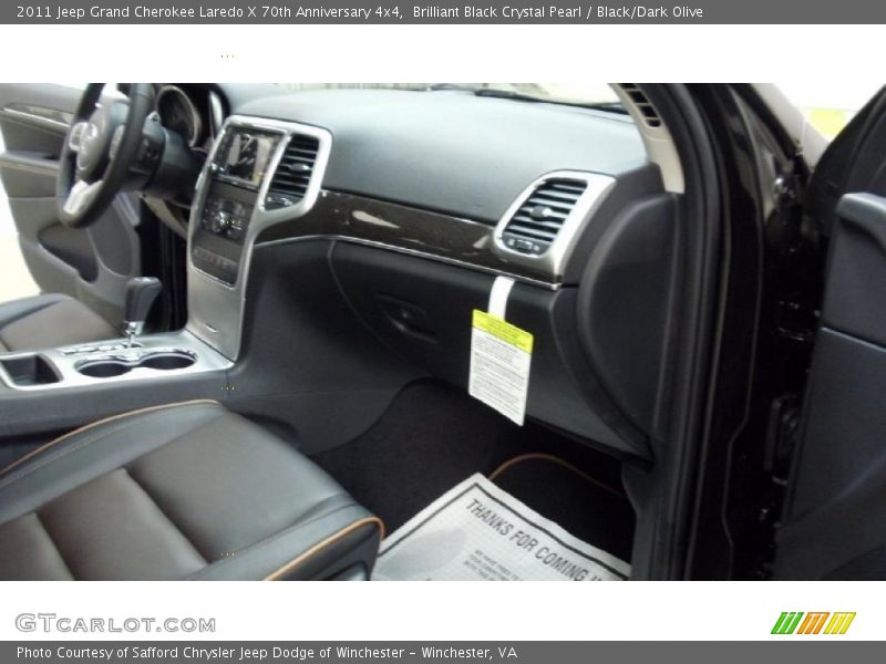 Brilliant Black Crystal Pearl / Black/Dark Olive 2011 Jeep Grand Cherokee Laredo X 70th Anniversary 4x4