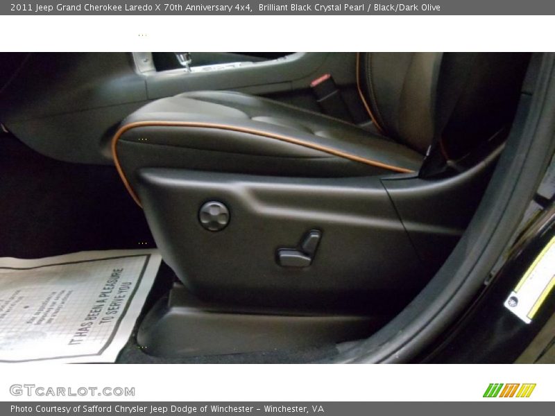Brilliant Black Crystal Pearl / Black/Dark Olive 2011 Jeep Grand Cherokee Laredo X 70th Anniversary 4x4