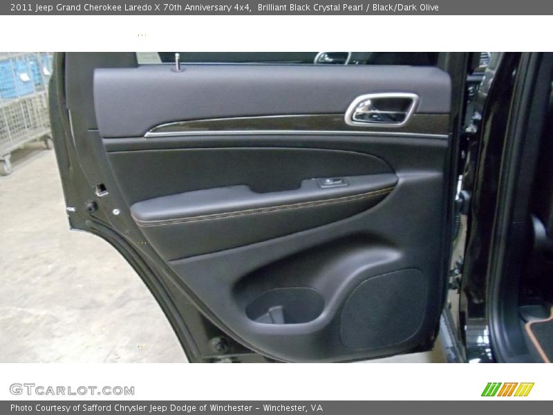 Brilliant Black Crystal Pearl / Black/Dark Olive 2011 Jeep Grand Cherokee Laredo X 70th Anniversary 4x4