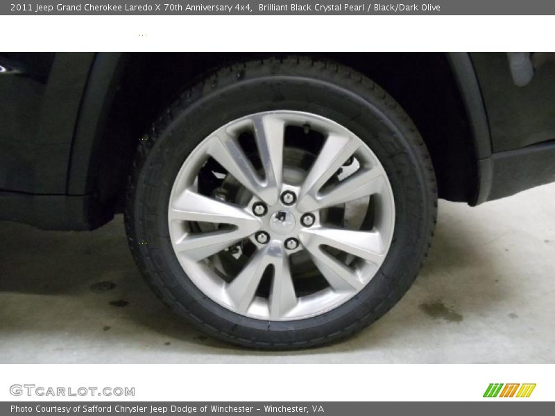Brilliant Black Crystal Pearl / Black/Dark Olive 2011 Jeep Grand Cherokee Laredo X 70th Anniversary 4x4