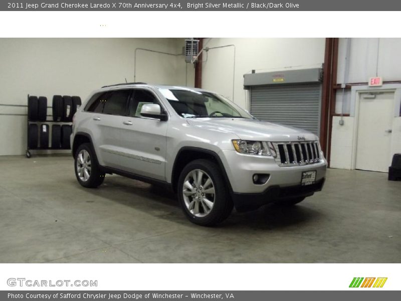 Bright Silver Metallic / Black/Dark Olive 2011 Jeep Grand Cherokee Laredo X 70th Anniversary 4x4