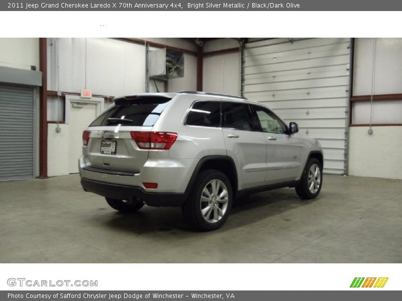 Bright Silver Metallic / Black/Dark Olive 2011 Jeep Grand Cherokee Laredo X 70th Anniversary 4x4