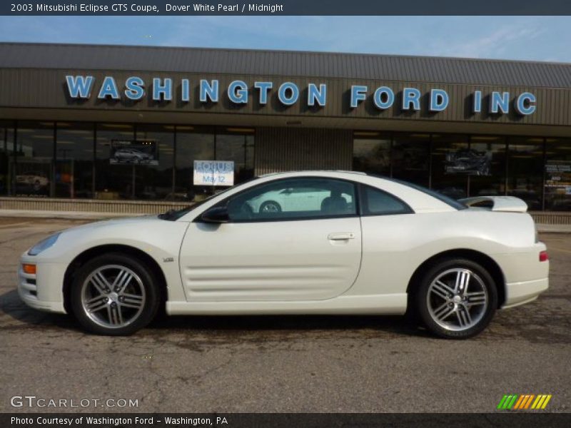 Dover White Pearl / Midnight 2003 Mitsubishi Eclipse GTS Coupe