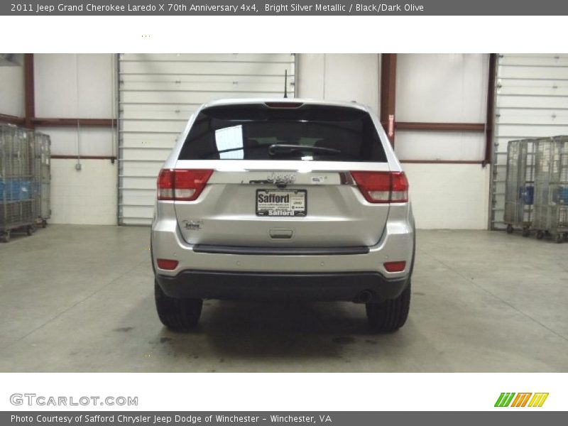 Bright Silver Metallic / Black/Dark Olive 2011 Jeep Grand Cherokee Laredo X 70th Anniversary 4x4