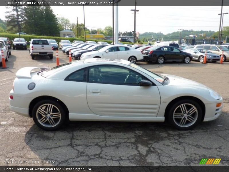 Dover White Pearl / Midnight 2003 Mitsubishi Eclipse GTS Coupe