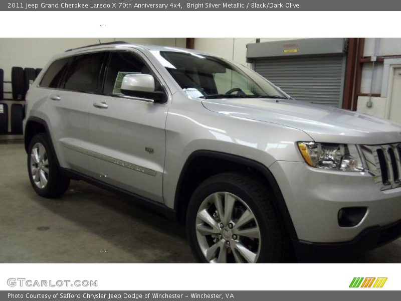 Bright Silver Metallic / Black/Dark Olive 2011 Jeep Grand Cherokee Laredo X 70th Anniversary 4x4