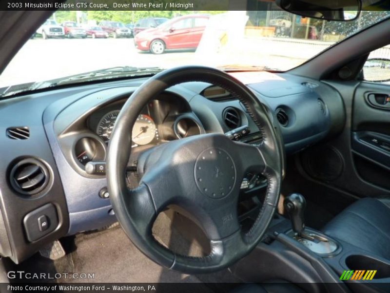 Dover White Pearl / Midnight 2003 Mitsubishi Eclipse GTS Coupe
