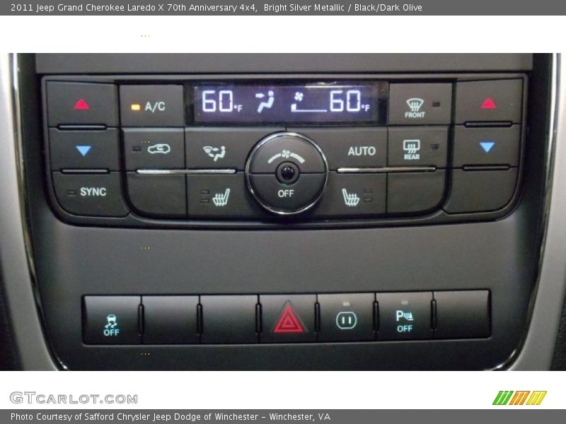 Bright Silver Metallic / Black/Dark Olive 2011 Jeep Grand Cherokee Laredo X 70th Anniversary 4x4