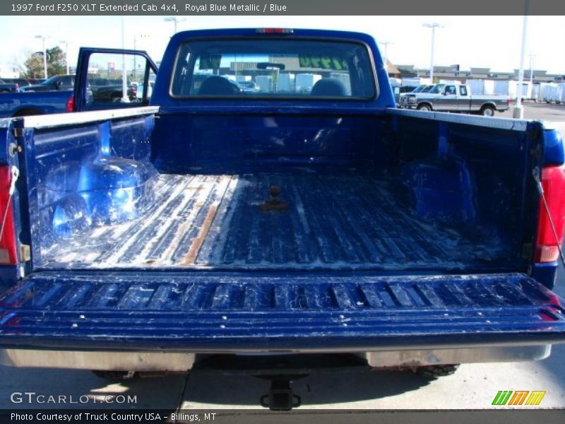 Royal Blue Metallic / Blue 1997 Ford F250 XLT Extended Cab 4x4