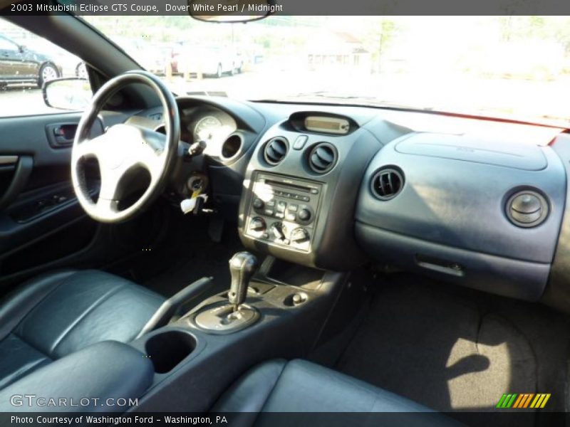 Dover White Pearl / Midnight 2003 Mitsubishi Eclipse GTS Coupe