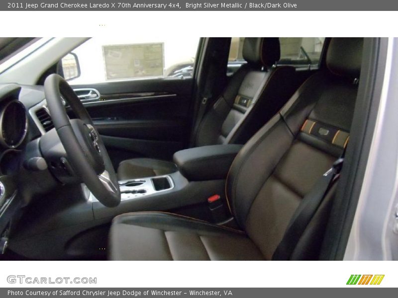 Bright Silver Metallic / Black/Dark Olive 2011 Jeep Grand Cherokee Laredo X 70th Anniversary 4x4