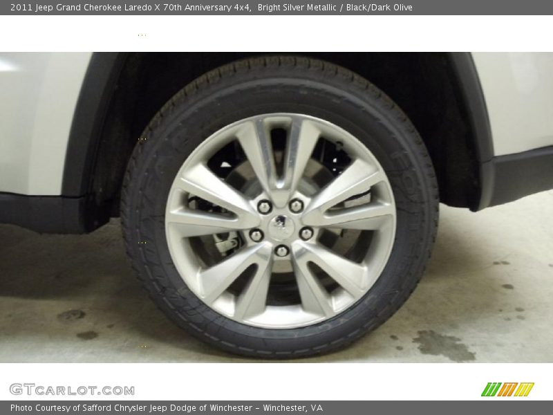 Bright Silver Metallic / Black/Dark Olive 2011 Jeep Grand Cherokee Laredo X 70th Anniversary 4x4