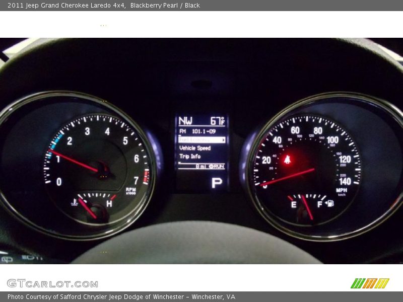 Blackberry Pearl / Black 2011 Jeep Grand Cherokee Laredo 4x4
