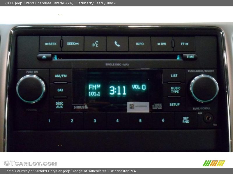 Blackberry Pearl / Black 2011 Jeep Grand Cherokee Laredo 4x4