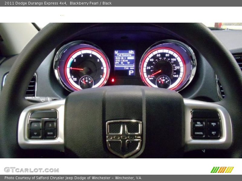 Blackberry Pearl / Black 2011 Dodge Durango Express 4x4
