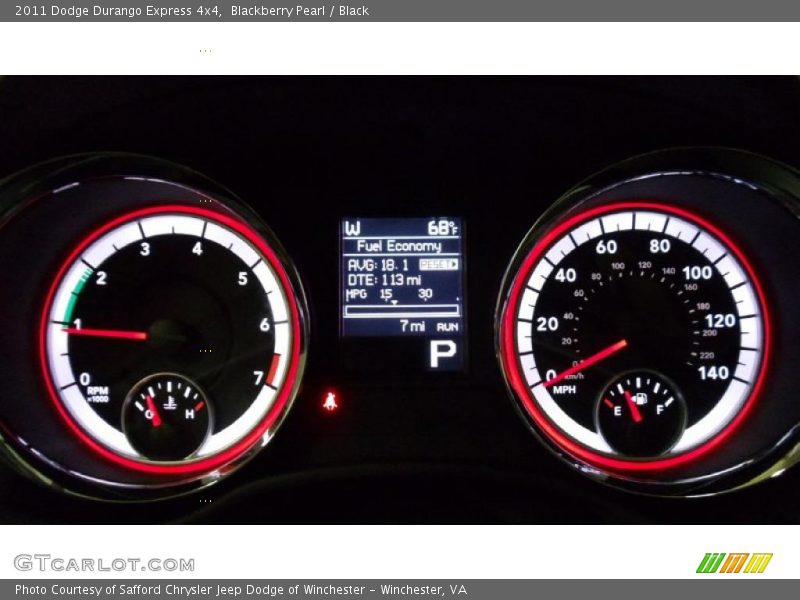 Blackberry Pearl / Black 2011 Dodge Durango Express 4x4