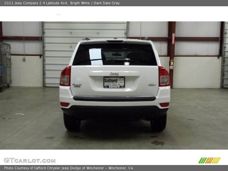 Bright White / Dark Slate Gray 2011 Jeep Compass 2.4 Latitude 4x4