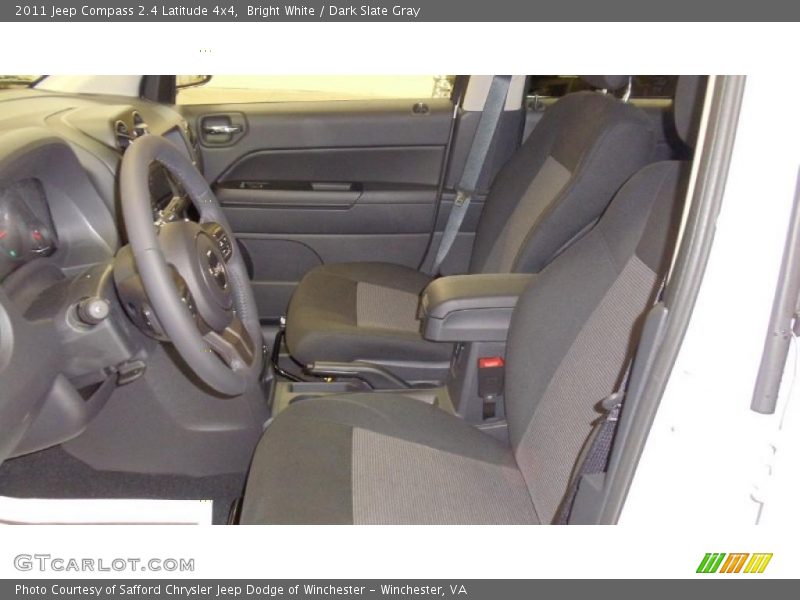 Bright White / Dark Slate Gray 2011 Jeep Compass 2.4 Latitude 4x4