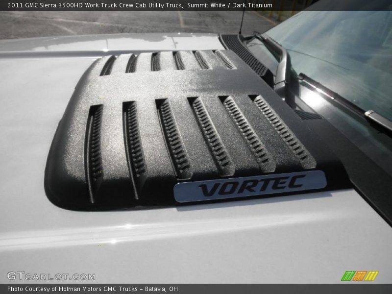 Summit White / Dark Titanium 2011 GMC Sierra 3500HD Work Truck Crew Cab Utility Truck