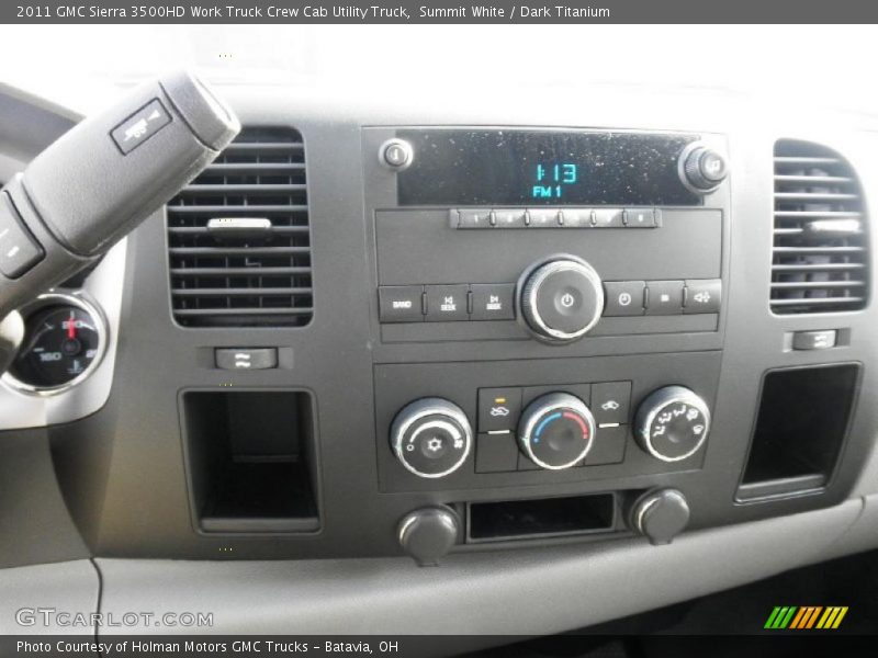 Summit White / Dark Titanium 2011 GMC Sierra 3500HD Work Truck Crew Cab Utility Truck