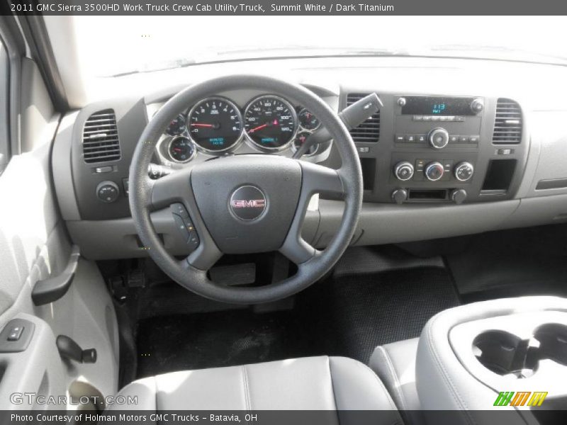 Dashboard of 2011 Sierra 3500HD Work Truck Crew Cab Utility Truck