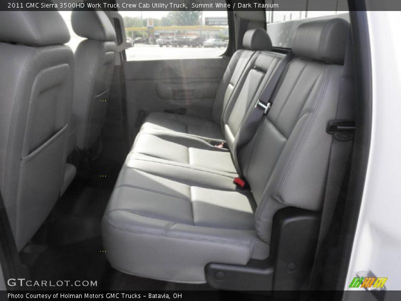 Summit White / Dark Titanium 2011 GMC Sierra 3500HD Work Truck Crew Cab Utility Truck