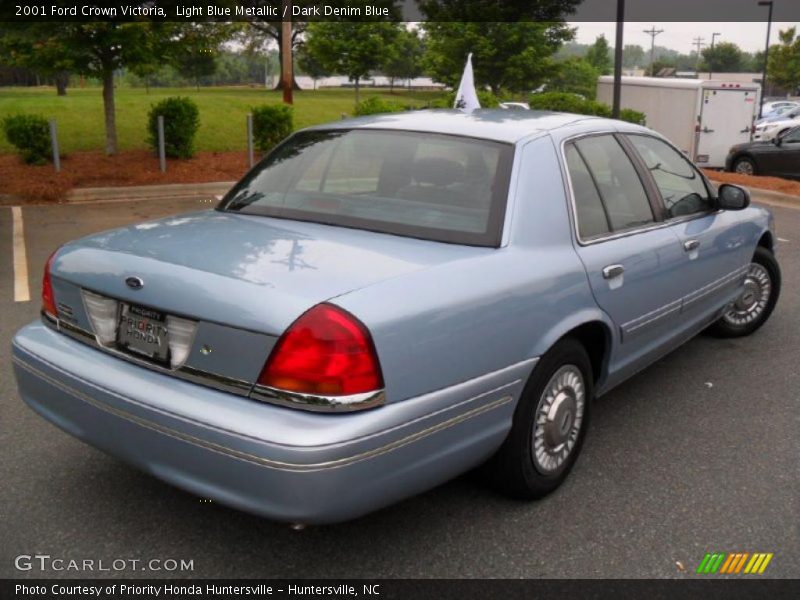 Light Blue Metallic / Dark Denim Blue 2001 Ford Crown Victoria