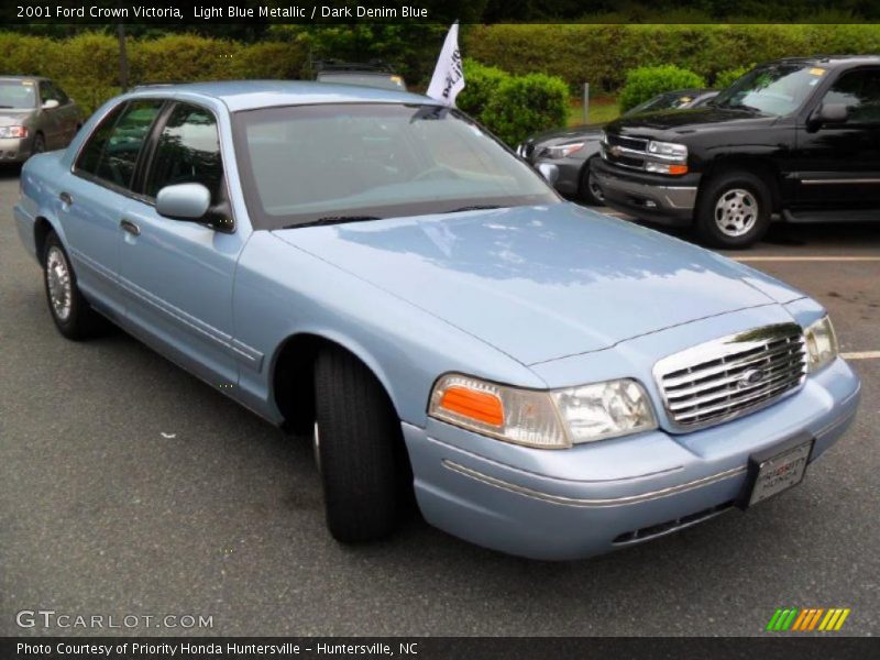 Light Blue Metallic / Dark Denim Blue 2001 Ford Crown Victoria