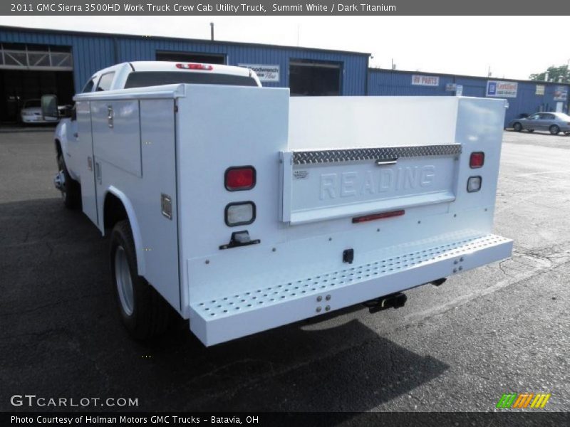 Summit White / Dark Titanium 2011 GMC Sierra 3500HD Work Truck Crew Cab Utility Truck