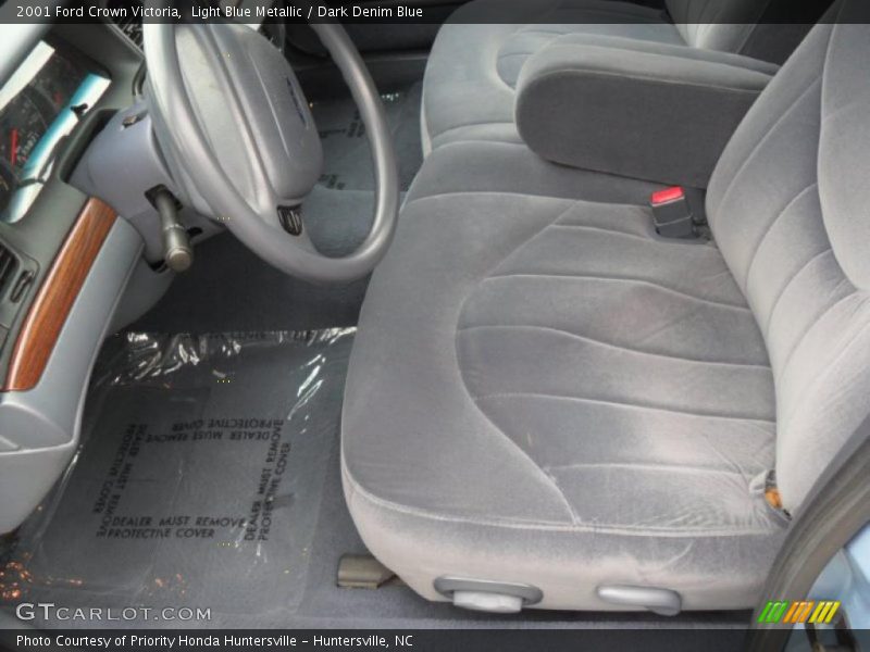 Light Blue Metallic / Dark Denim Blue 2001 Ford Crown Victoria