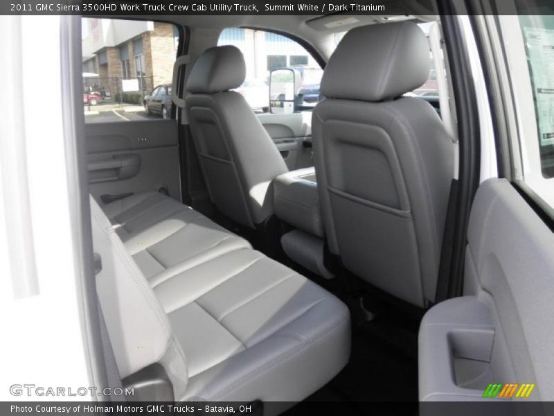 Summit White / Dark Titanium 2011 GMC Sierra 3500HD Work Truck Crew Cab Utility Truck