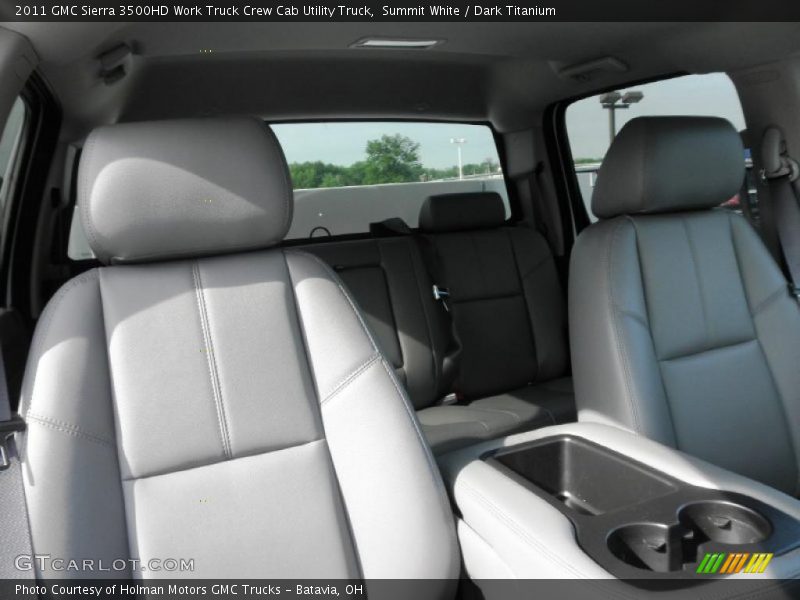 Summit White / Dark Titanium 2011 GMC Sierra 3500HD Work Truck Crew Cab Utility Truck
