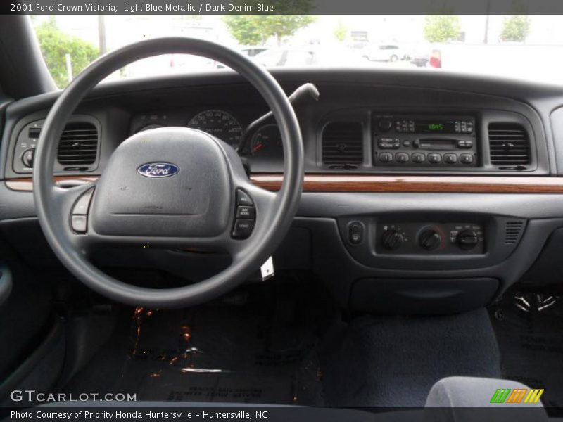 Light Blue Metallic / Dark Denim Blue 2001 Ford Crown Victoria