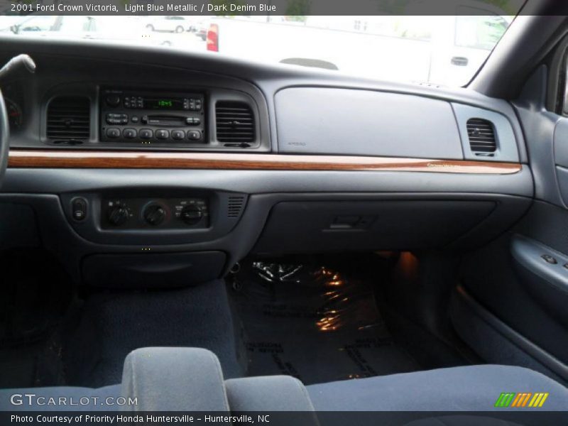 Light Blue Metallic / Dark Denim Blue 2001 Ford Crown Victoria