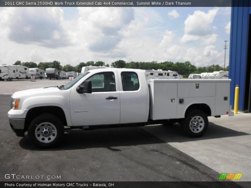  2011 Sierra 2500HD Work Truck Extended Cab 4x4 Commercial Summit White