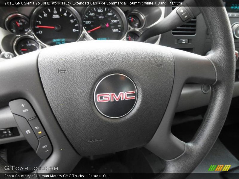 Summit White / Dark Titanium 2011 GMC Sierra 2500HD Work Truck Extended Cab 4x4 Commercial