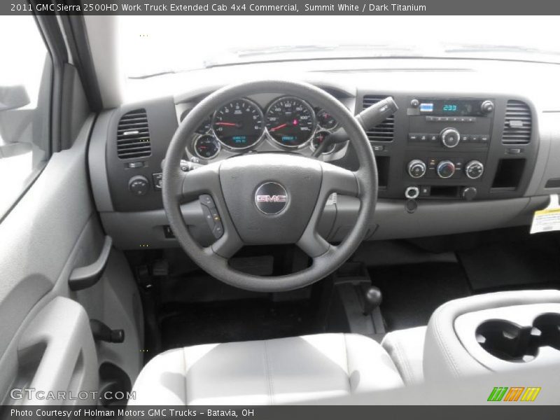 Dashboard of 2011 Sierra 2500HD Work Truck Extended Cab 4x4 Commercial